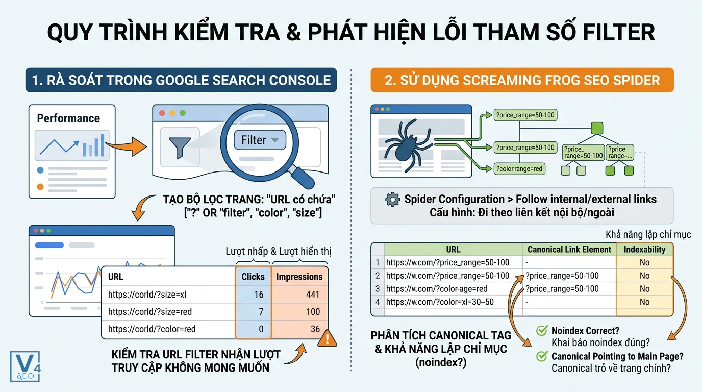 quy-trinh-kiem-tra-loi-tham-so-filter Quy trình 2 bước kiểm tra và phát hiện lỗi tham số filter bằng Google Search Console và Screaming Frog