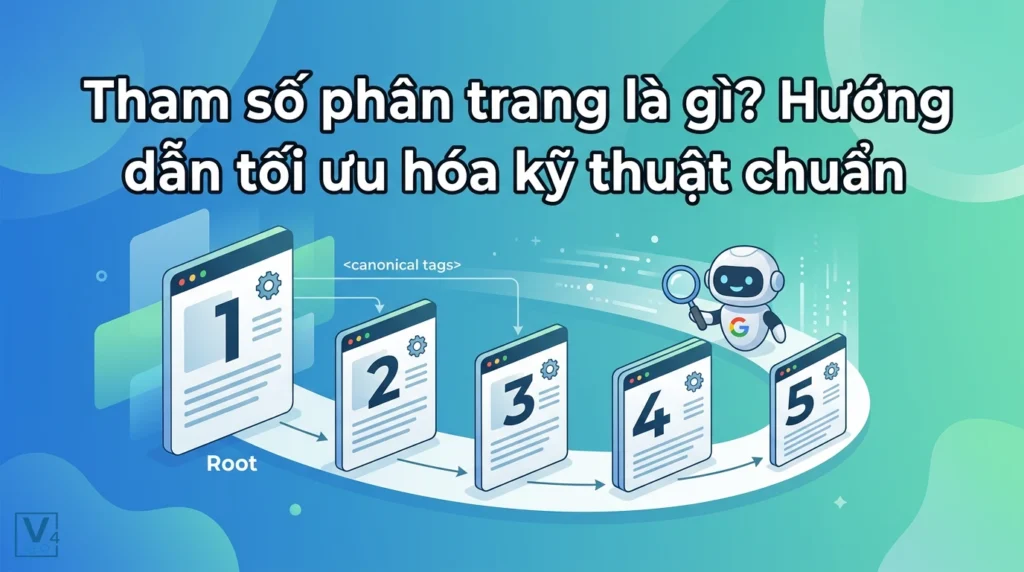 Mô hình tối ưu hóa tham số phân trang bằng thẻ canonical giúp Googlebot thu thập dữ liệu website hiệu quả.
