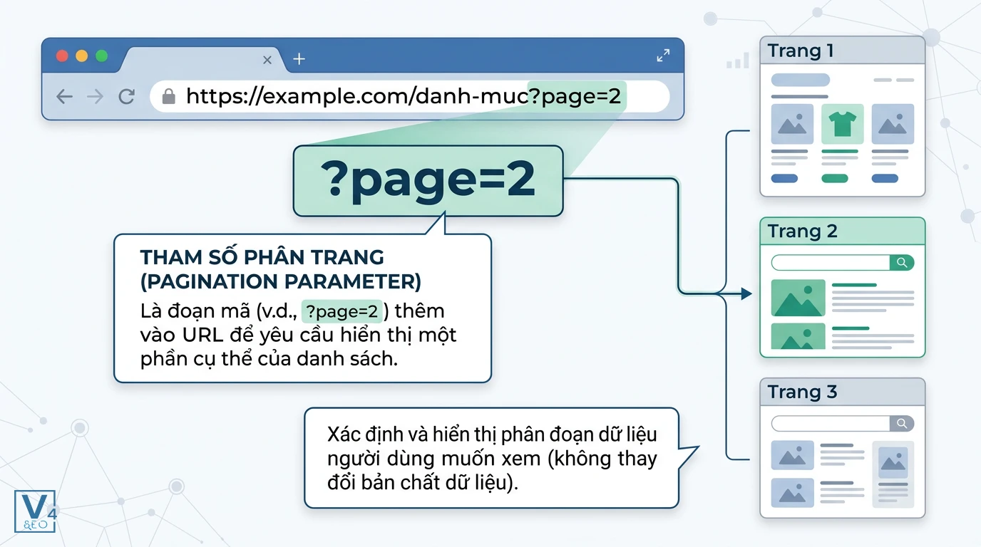 cau-truc-tham-so-phan-trang-url Minh họa tham số phân trang là gì qua cấu trúc URL chứa page=2 để hiển thị phân đoạn dữ liệu trang thứ hai.