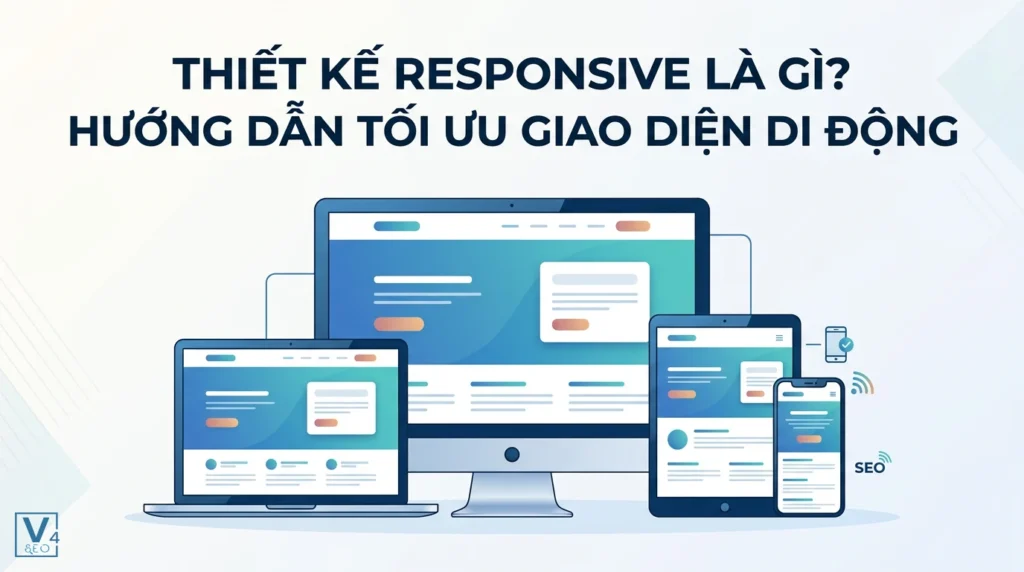 Thiết kế Responsive là gì? Hướng dẫn tối ưu giao diện di động chuẩn SEO 7 Mô hình giao diện website tự động co giãn tương thích trên máy tính, laptop, máy tính bảng và điện thoại di động.