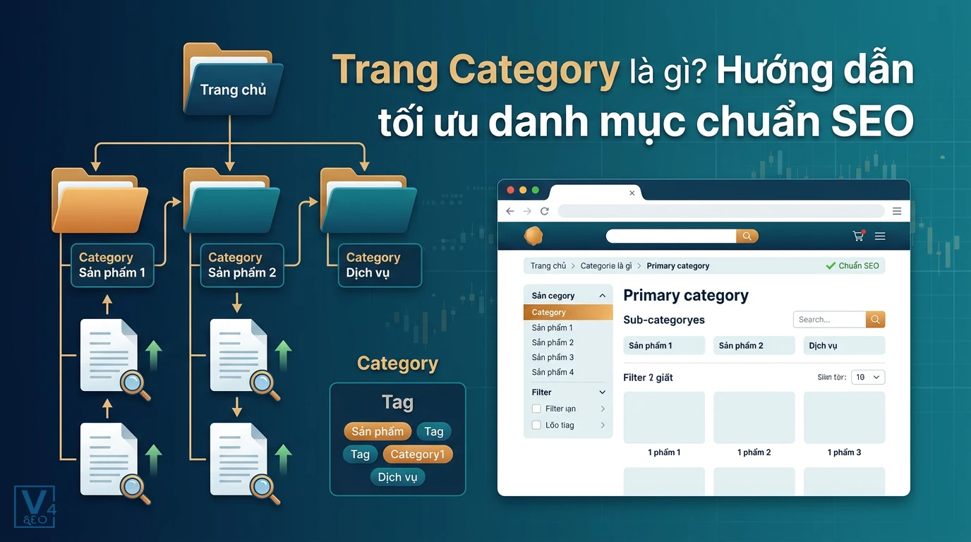Sơ đồ cấu trúc trang category và cách tổ chức danh mục sản phẩm chuẩn SEO trên website