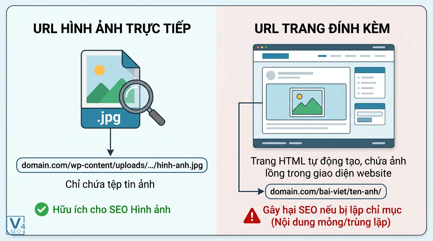 so-sanh-url-anh-va-trang-dinh-kem So sánh sự khác biệt giữa URL hình ảnh trực tiếp và URL trang đính kèm WordPress về mặt cấu trúc và tác động SEO.