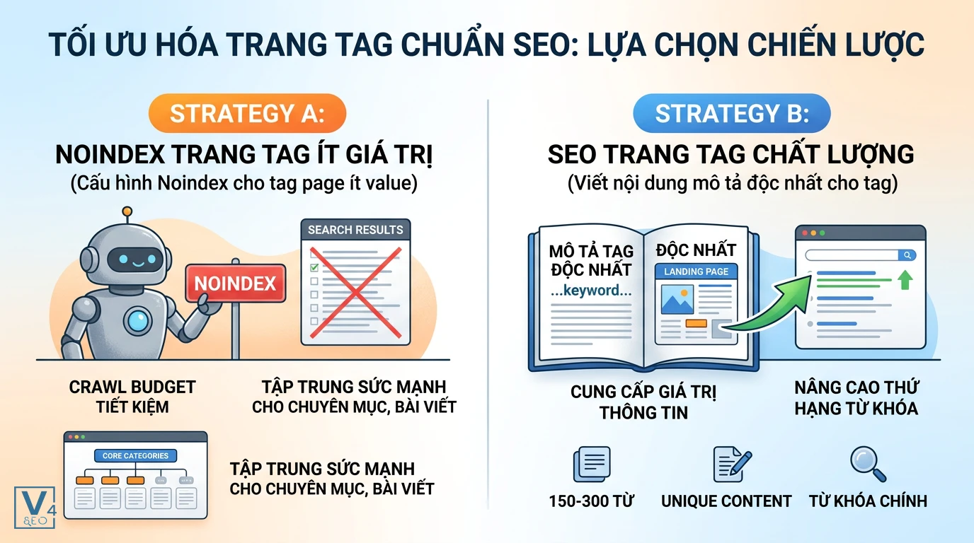chien-luoc-toi-uu-hoa-trang-tag-seo So sánh hai chiến lược tối ưu hóa trang tag chuẩn SEO: cấu hình noindex hoặc viết nội dung mô tả độc nhất.