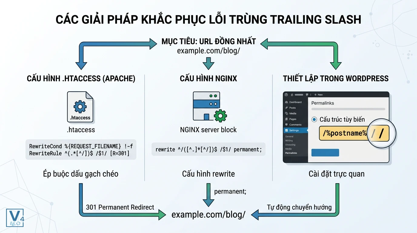 giai-phap-khac-phuc-loi-trung-do-cuoi Sơ đồ 3 phương pháp xử lý lỗi trùng do cuối bằng .htaccess, cấu hình Nginx và thiết lập permalink WordPress.