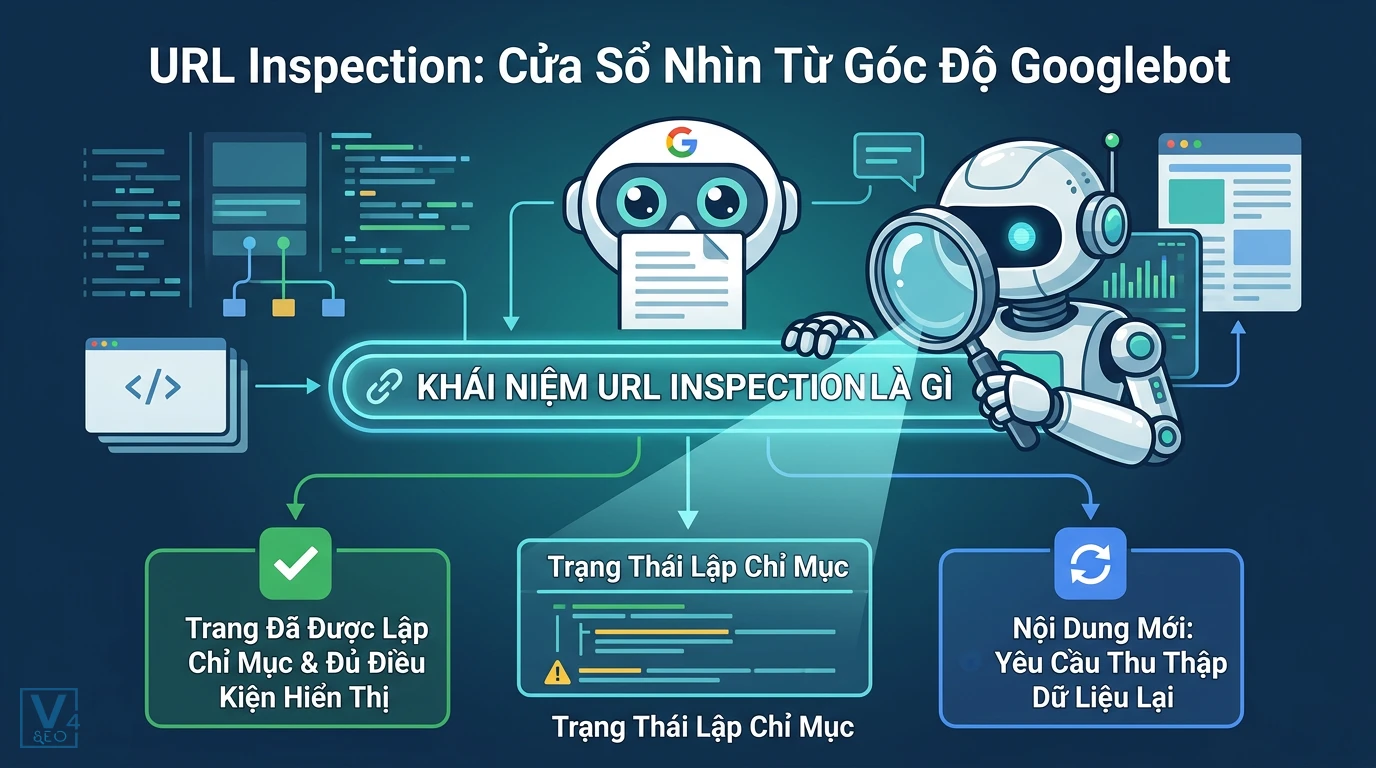 khai-niem-url-inspection-la-gi Sơ đồ giải thích URL Inspection là gì giúp kiểm tra trạng thái lập chỉ mục và yêu cầu thu thập lại dữ liệu