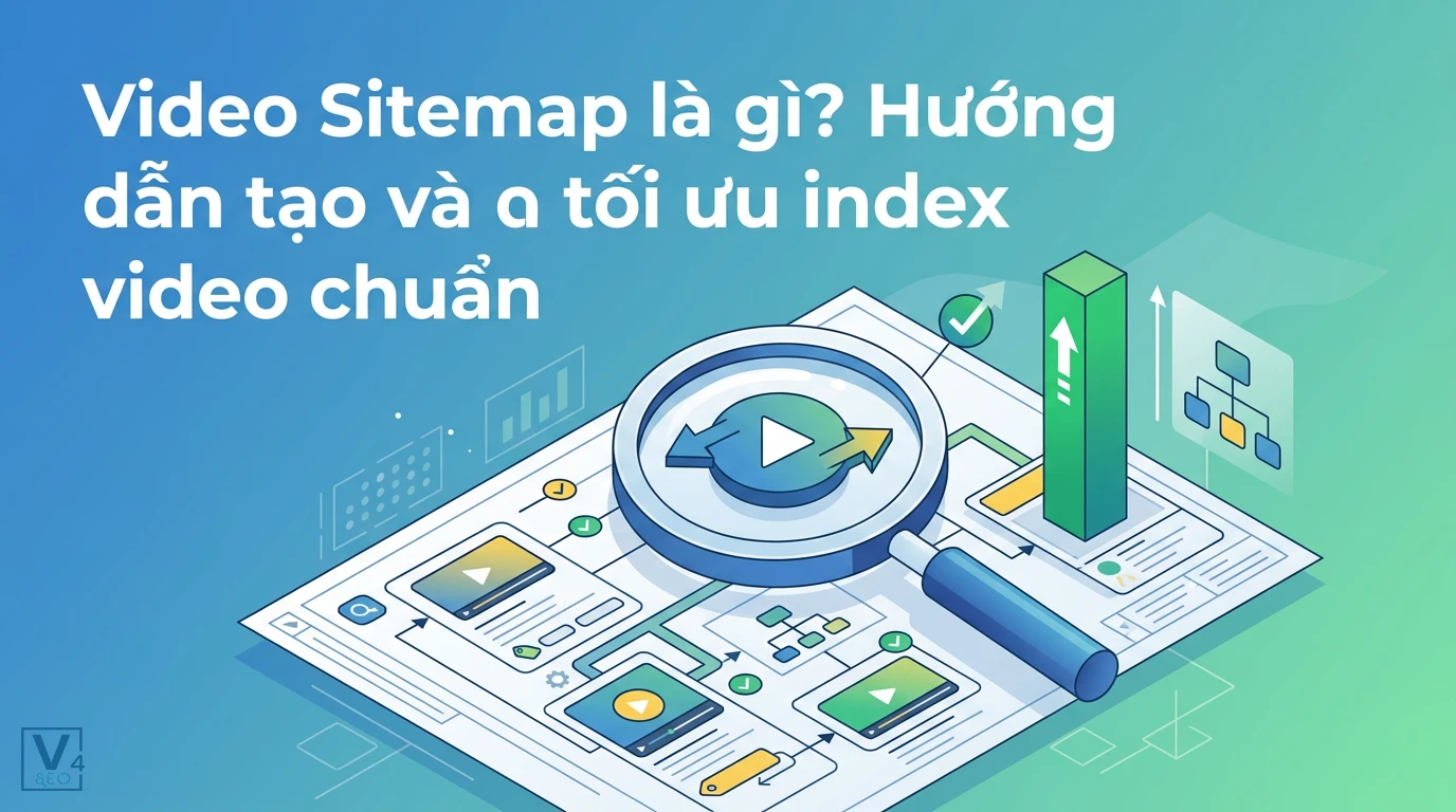 Mô hình tối ưu hóa video sitemap giúp công cụ tìm kiếm dễ dàng quét và lập chỉ mục nội dung video trên website.