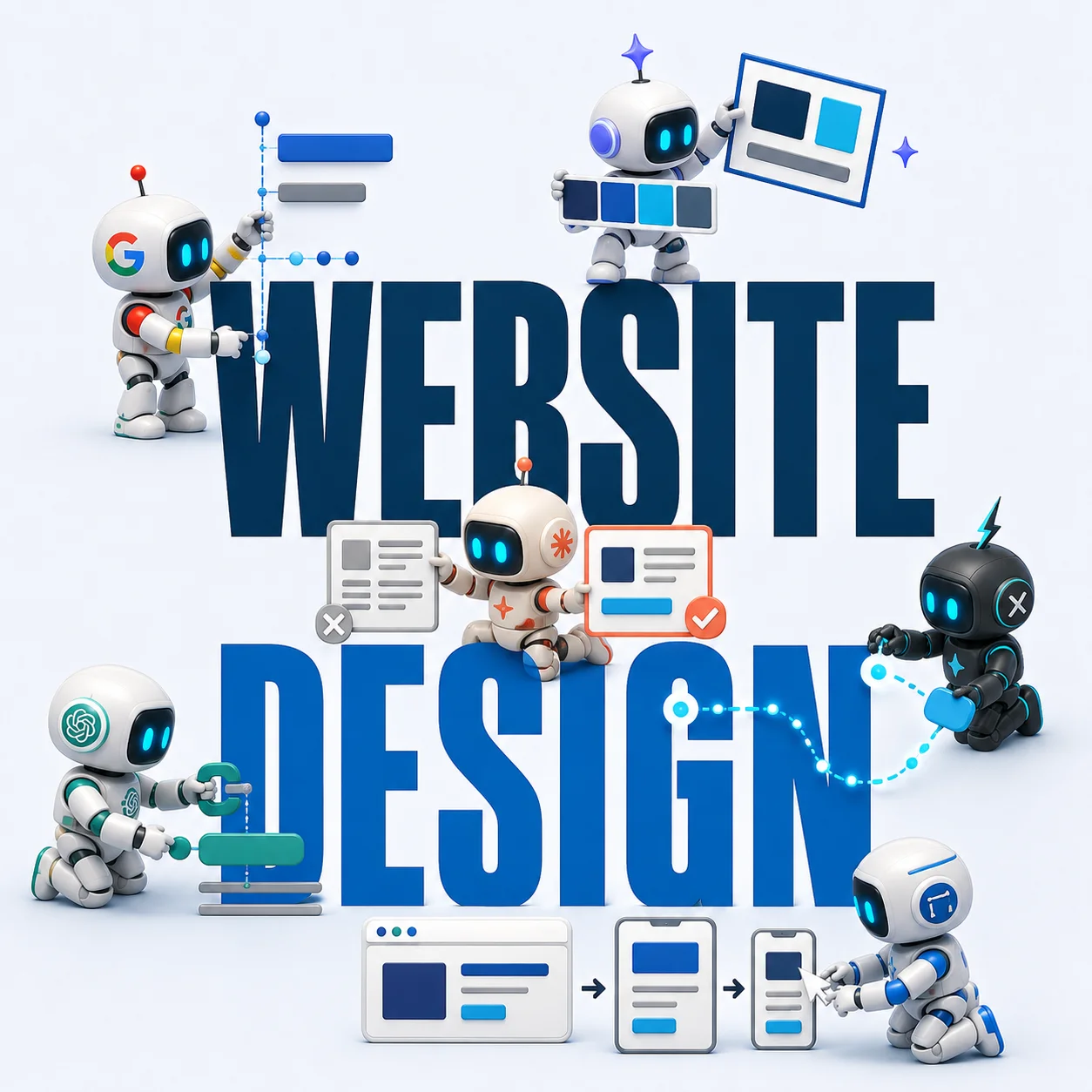 Minh họa dịch vụ thiết kế website của V4SEO