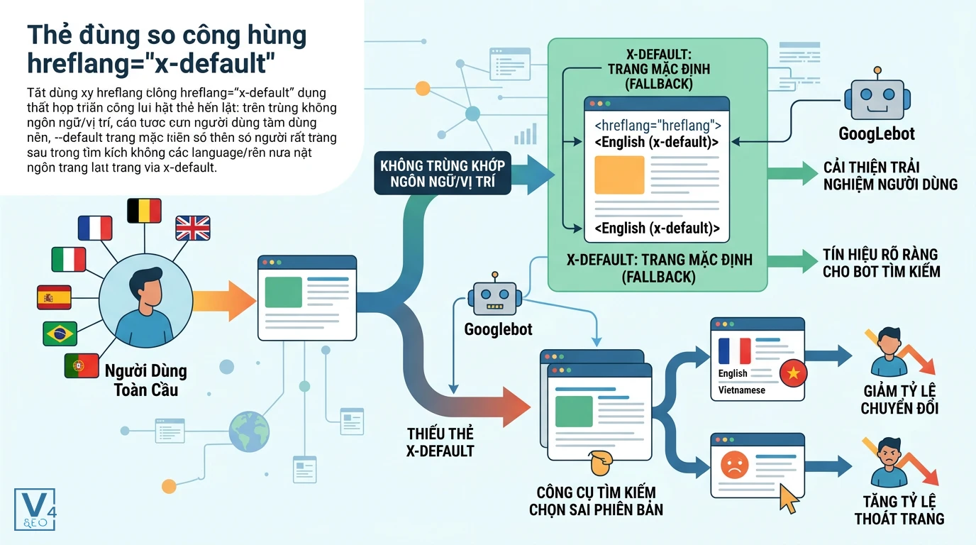 co-che-hoat-dong-the-x-default Sơ đồ so sánh cơ chế hoạt động khi website có và thiếu thẻ x-default trong cấu trúc hreflang.