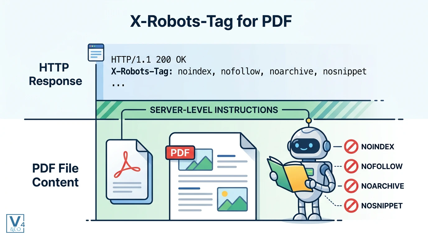 co-che-x-robots-tag-pdf Cơ chế hoạt động của X-Robots-Tag cho PDF qua HTTP response header giúp cấu hình noindex và nofollow ở cấp độ máy chủ.
