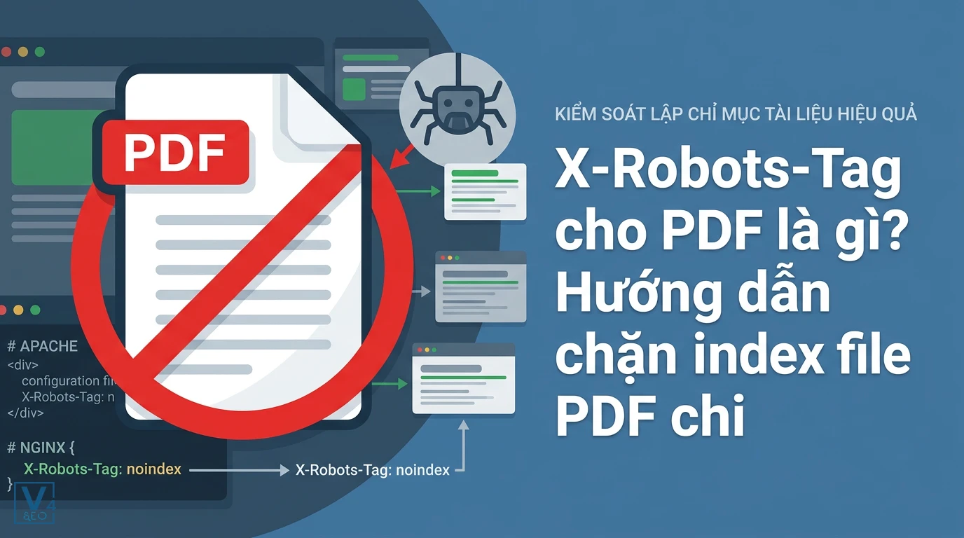 Cách sử dụng X-Robots-Tag cho PDF để ngăn chặn các công cụ tìm kiếm lập chỉ mục tài liệu không mong muốn.